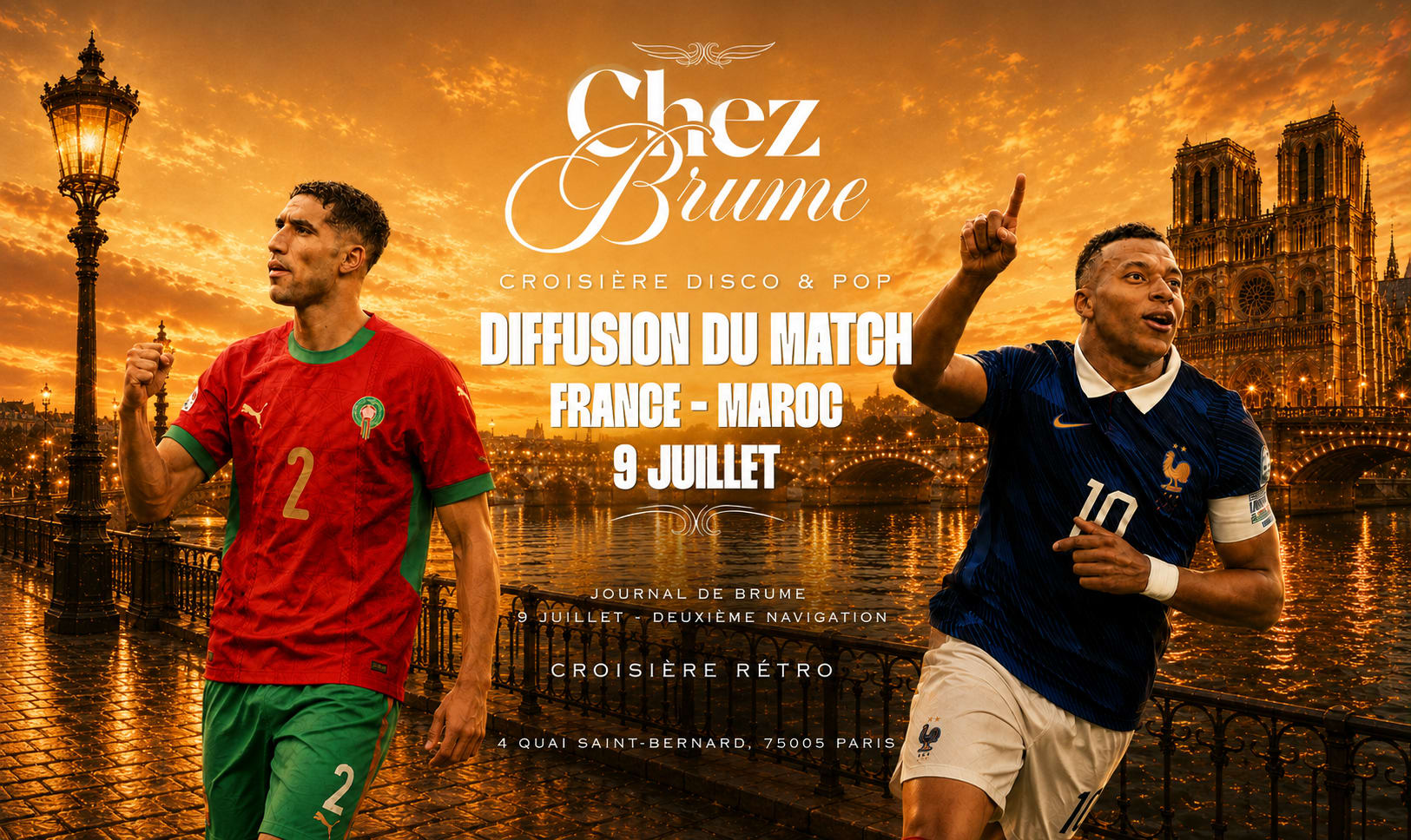Diffusion France Vs Maroc - Chez Brume Croisière Cover