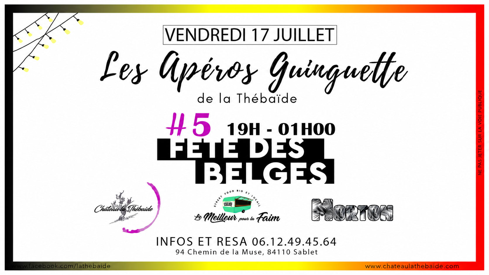 Les Apéros Guinguette By La Thébaïde - Fêtes Des Belges Cover