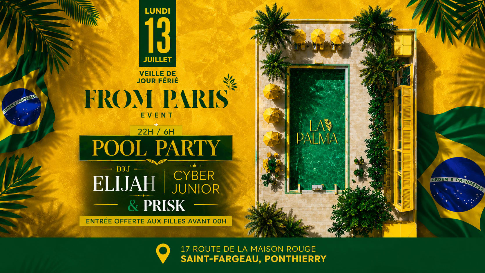 From Paris : Pool Party Do Brasil ! Cover