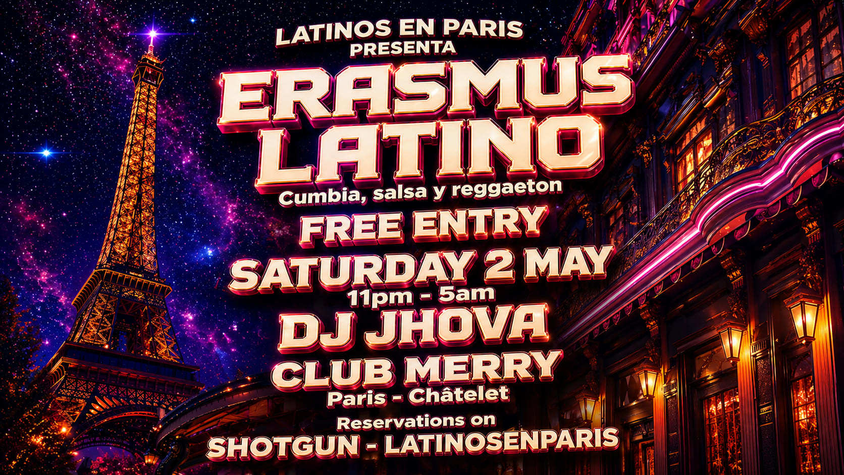 Fiesta Latina En Paris - Free Entry Cover