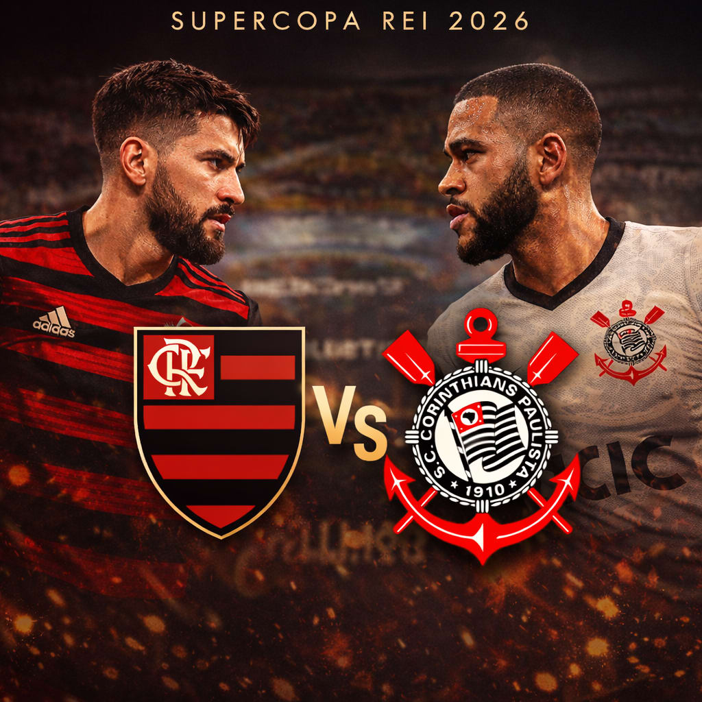 Flamengo X Corinthians - Final Supercopa Rei 2026 Cover