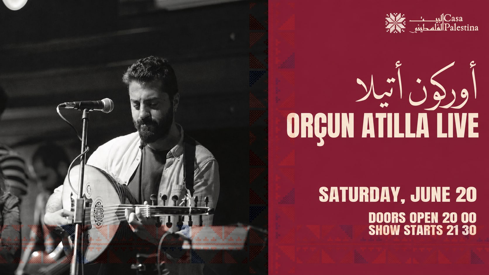 Orçun Atilla Live @ Casa Palestina Cover