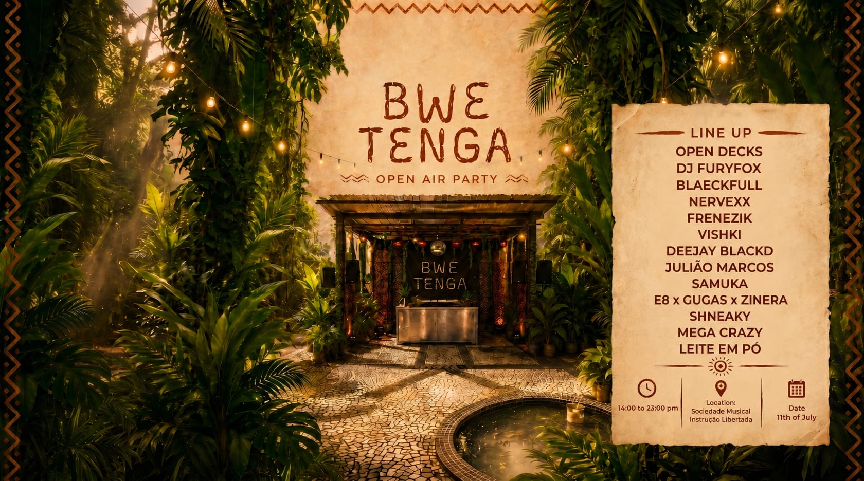 Bwé Tenga Backyard Party Cover