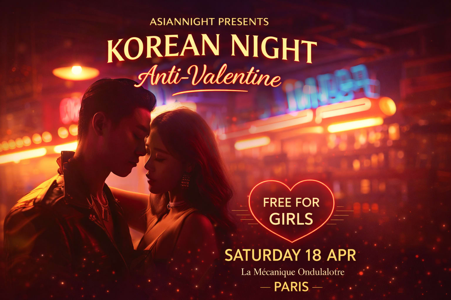 Korean Night Anti-Valentine Cover