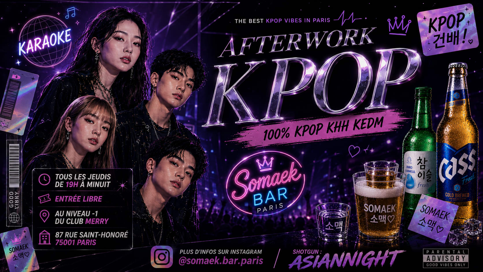 After Work At Somaek Bar  | Karaoke | Kpop Party Cover
