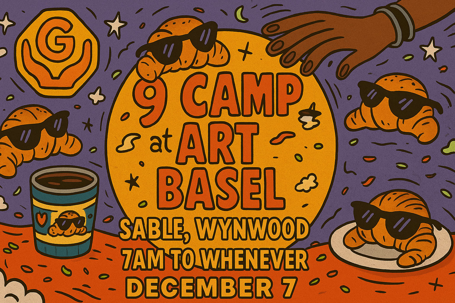 G Camp Art Basel Fun*Raiser Cover