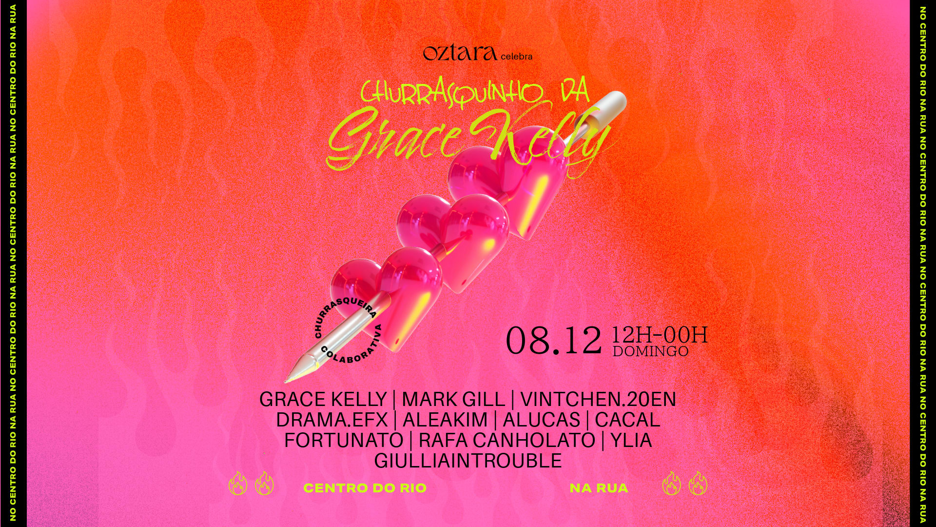 Oztara Celebra: Churrasquinho Da Grace Kelly Cover