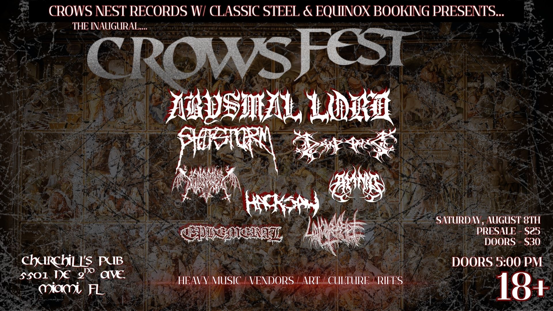 Crows Fest 2026 Cover