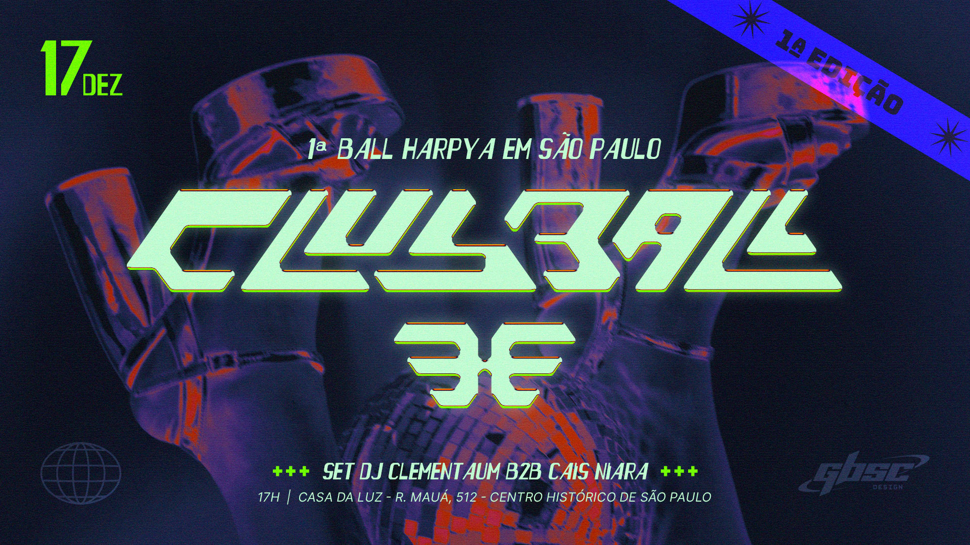 Harpya Clubball | Dj Set Clementaum B2b Cais Niara Cover