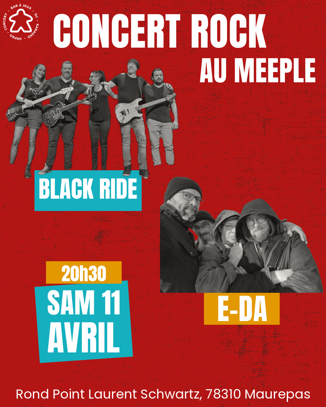 Concert Rock Au Meeple - Samedi 11 Avril Cover
