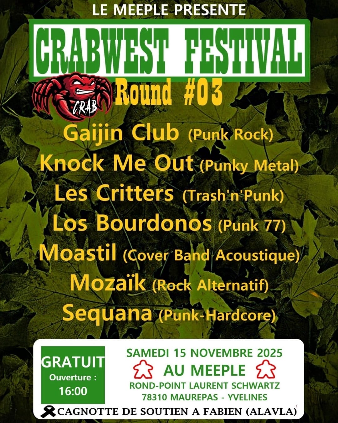 Crabwest Festival Round #3 Au Meeple Cover