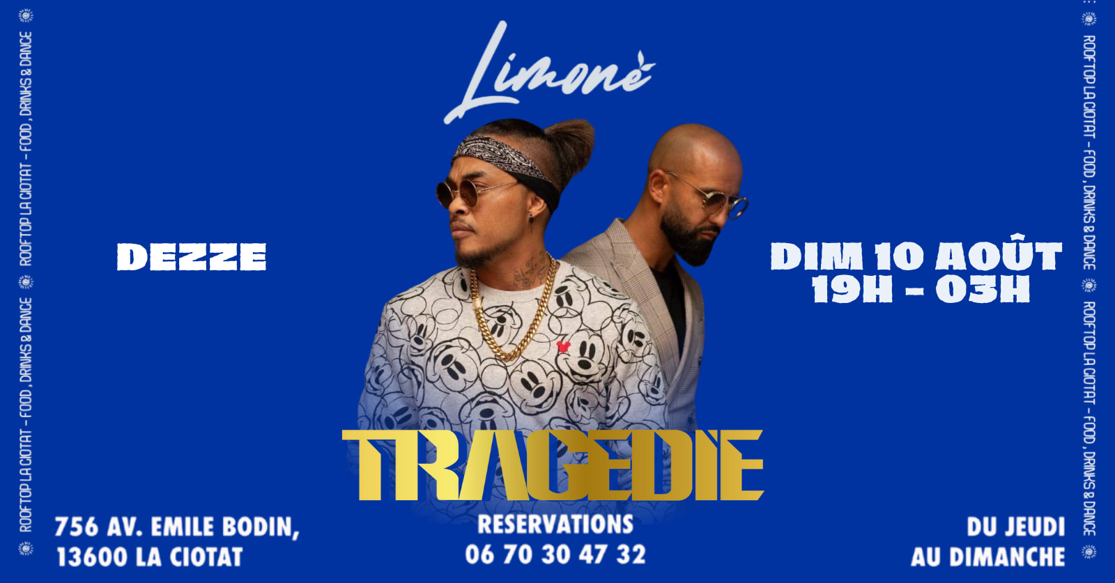 Tragédie En Showcase - Dimanche 10 Août 2025 - 19h/03h Cover