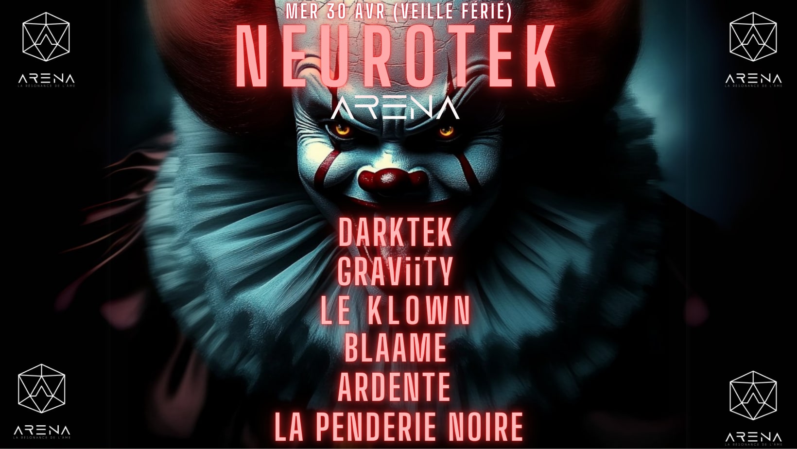 Neurotek Graviity-Darktek-Le Klown-La Penderie Noire-Blaame Cover