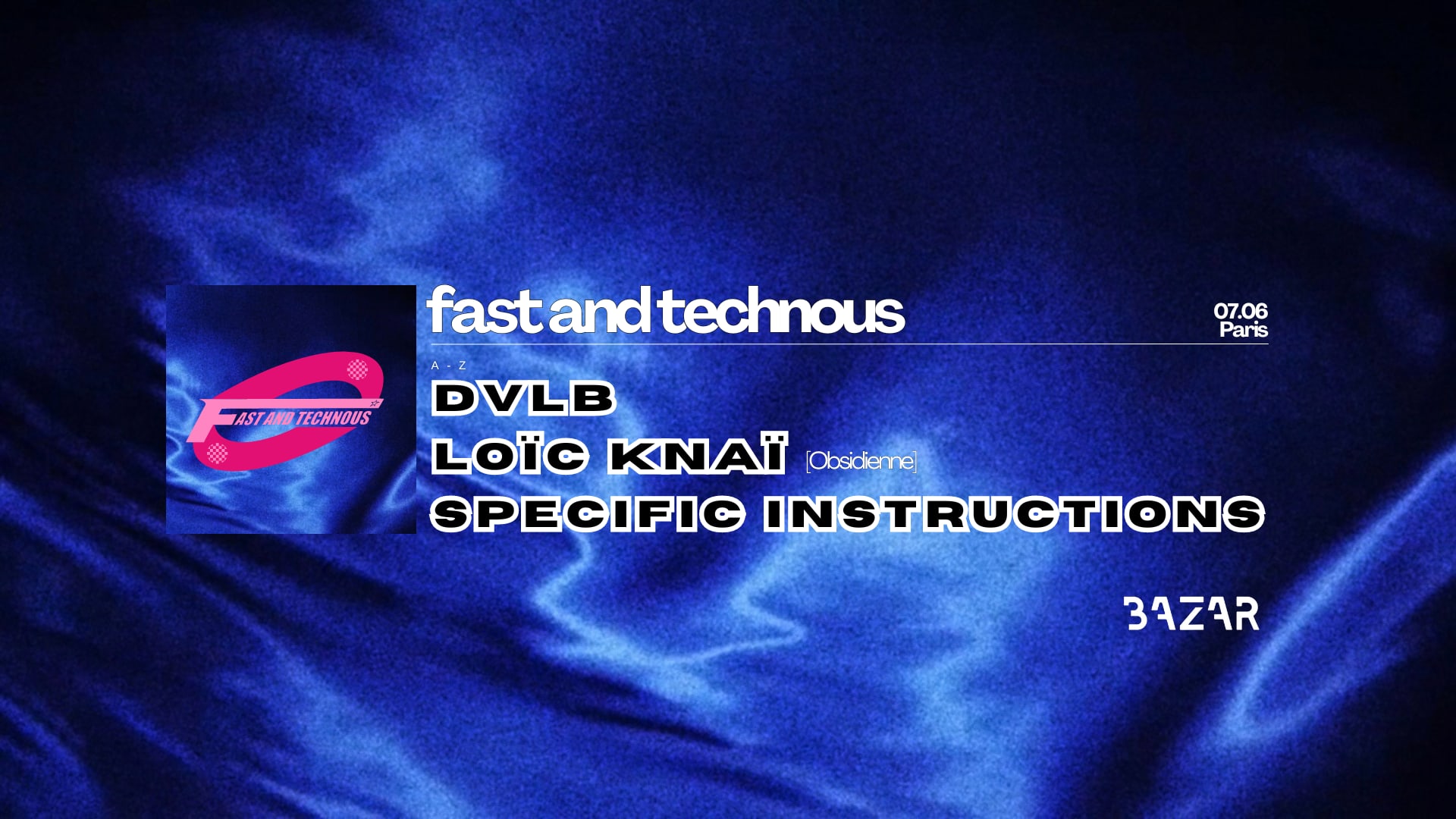 Fast And Technous X Bazar Cover