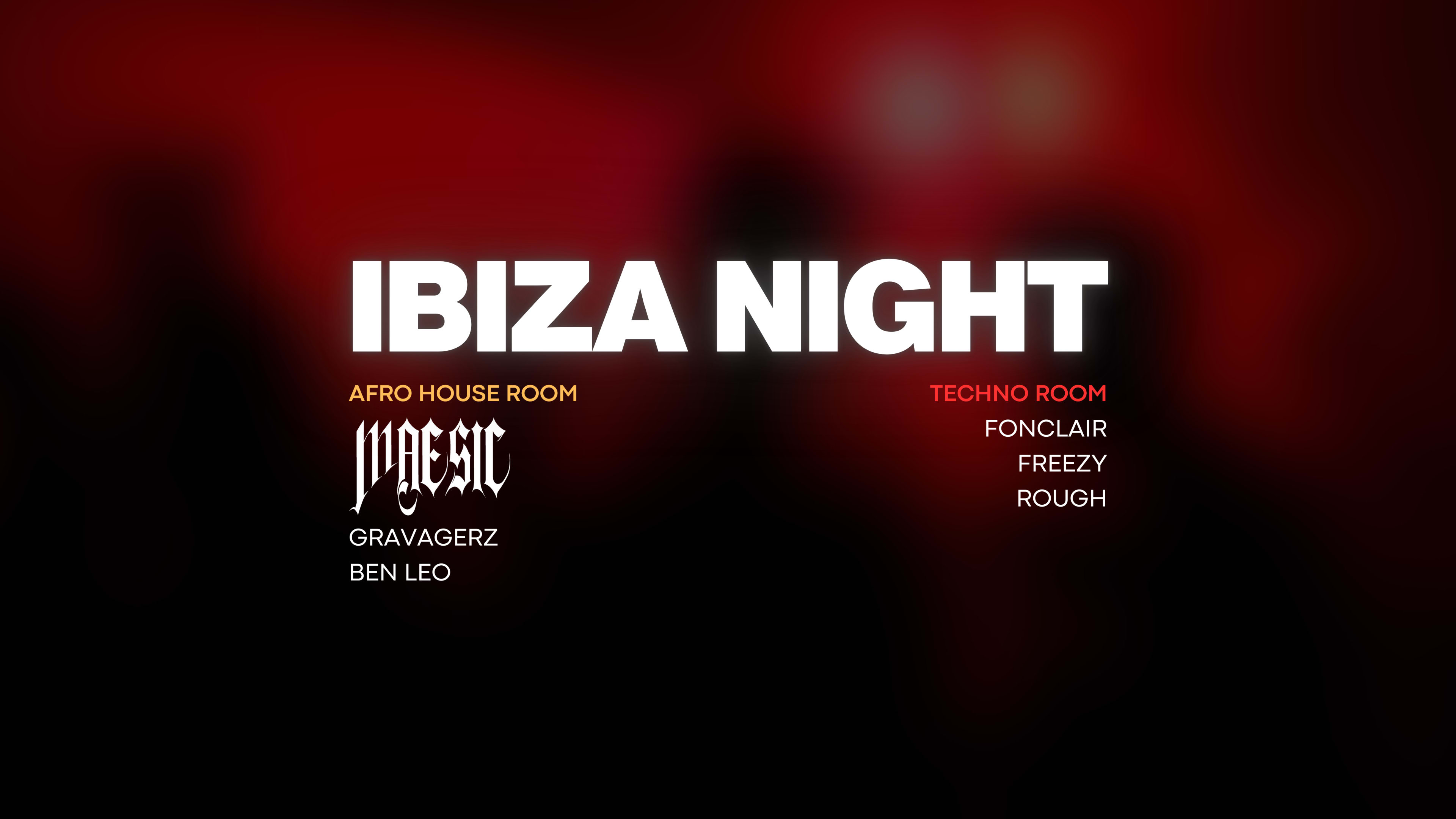 Ibiza Night @ Maesic, Ben Leo & Gravagerz Cover
