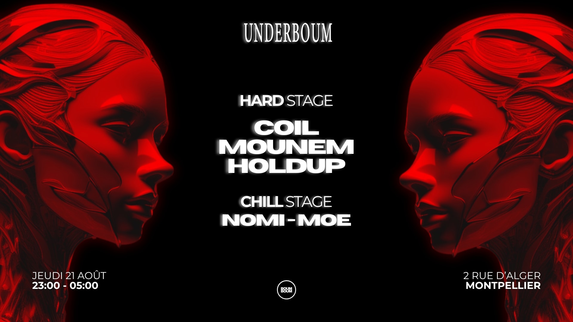 Underboum : Coil - Mounem - Holdup Cover