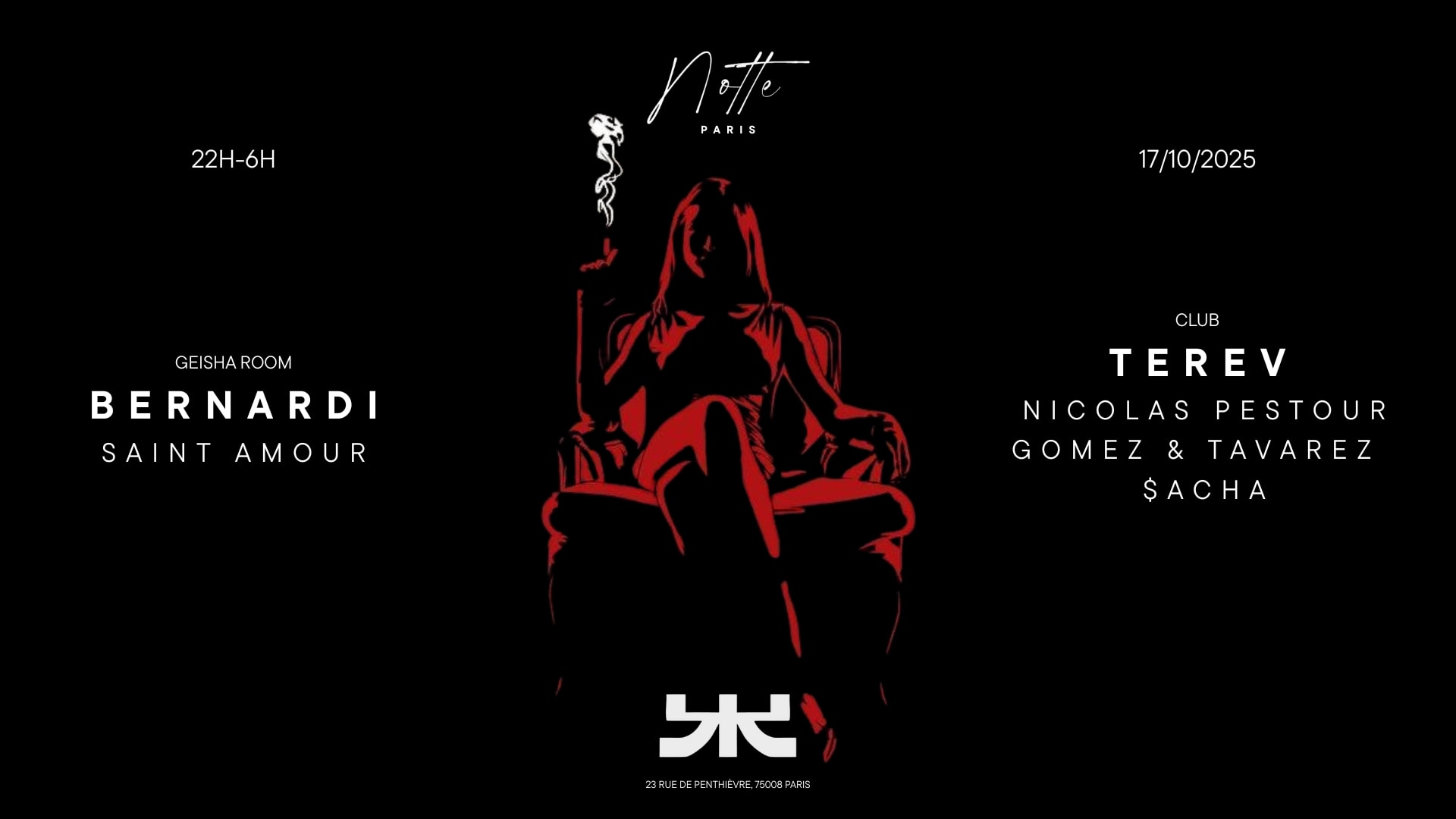 Notte Opening At Kúkú Club : Terev, Bernardi & More Cover