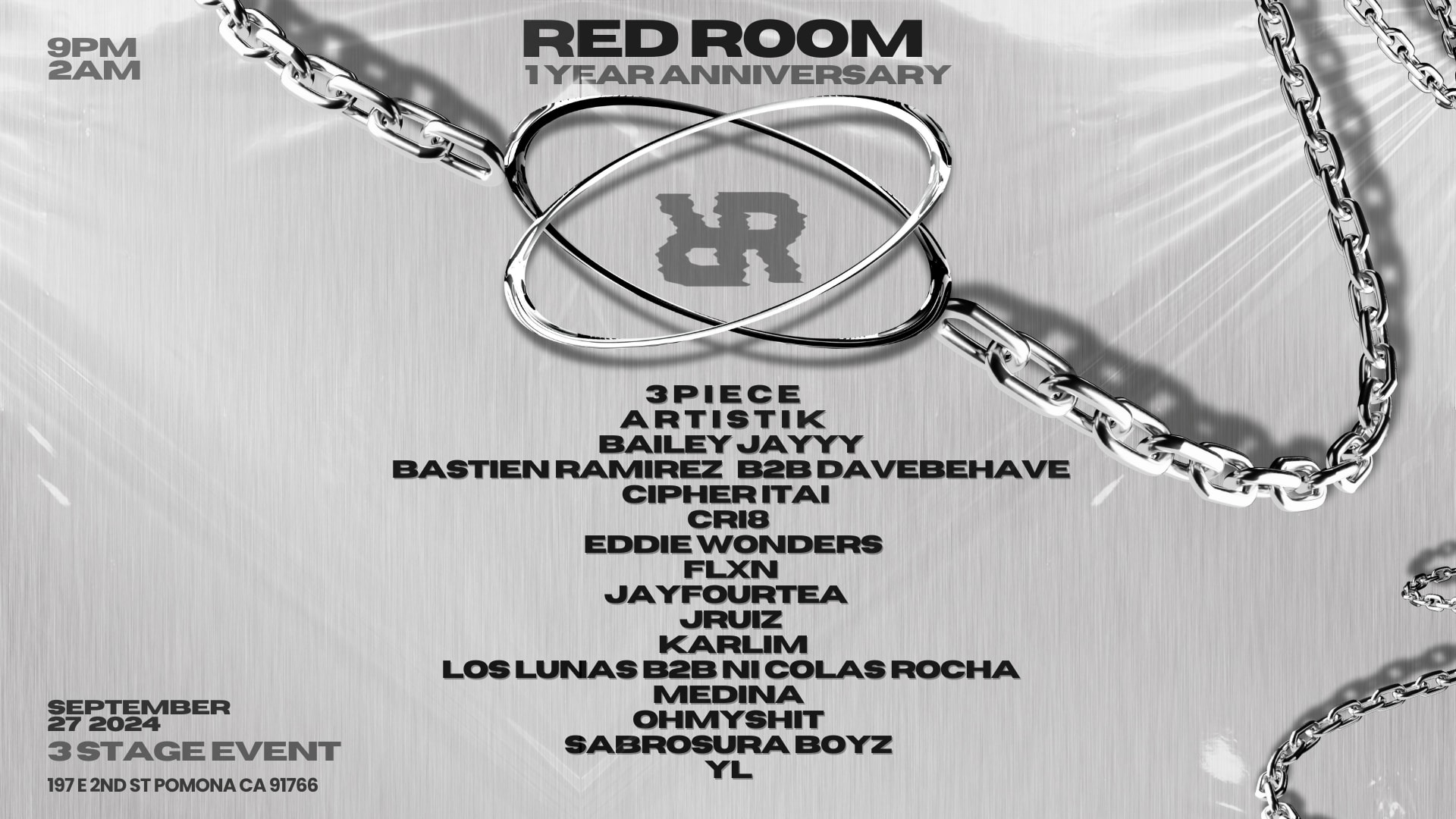 Red Room 1 Year Anniversary Cover