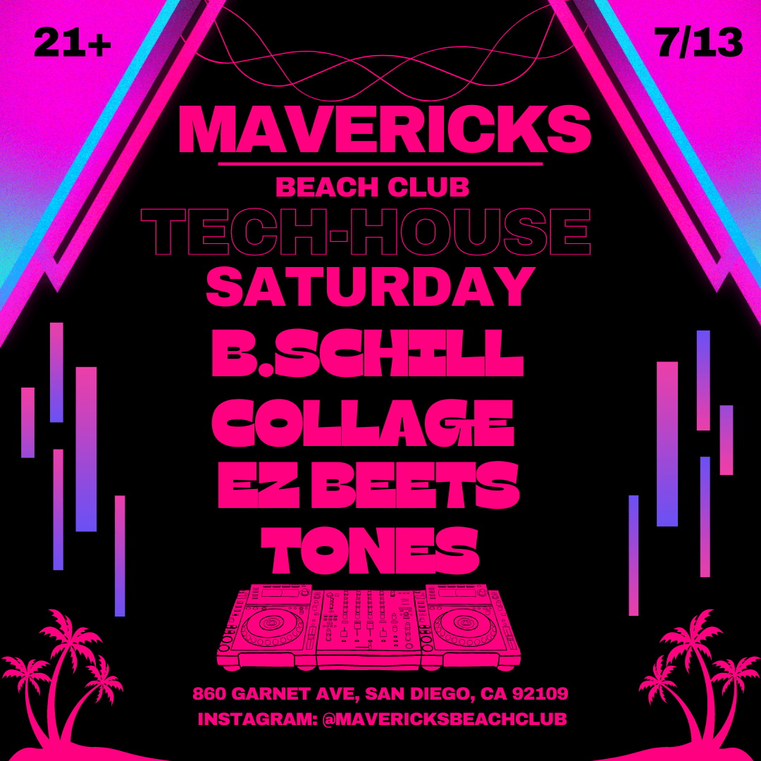 Mavericks Tech-House Saturday Night Cover