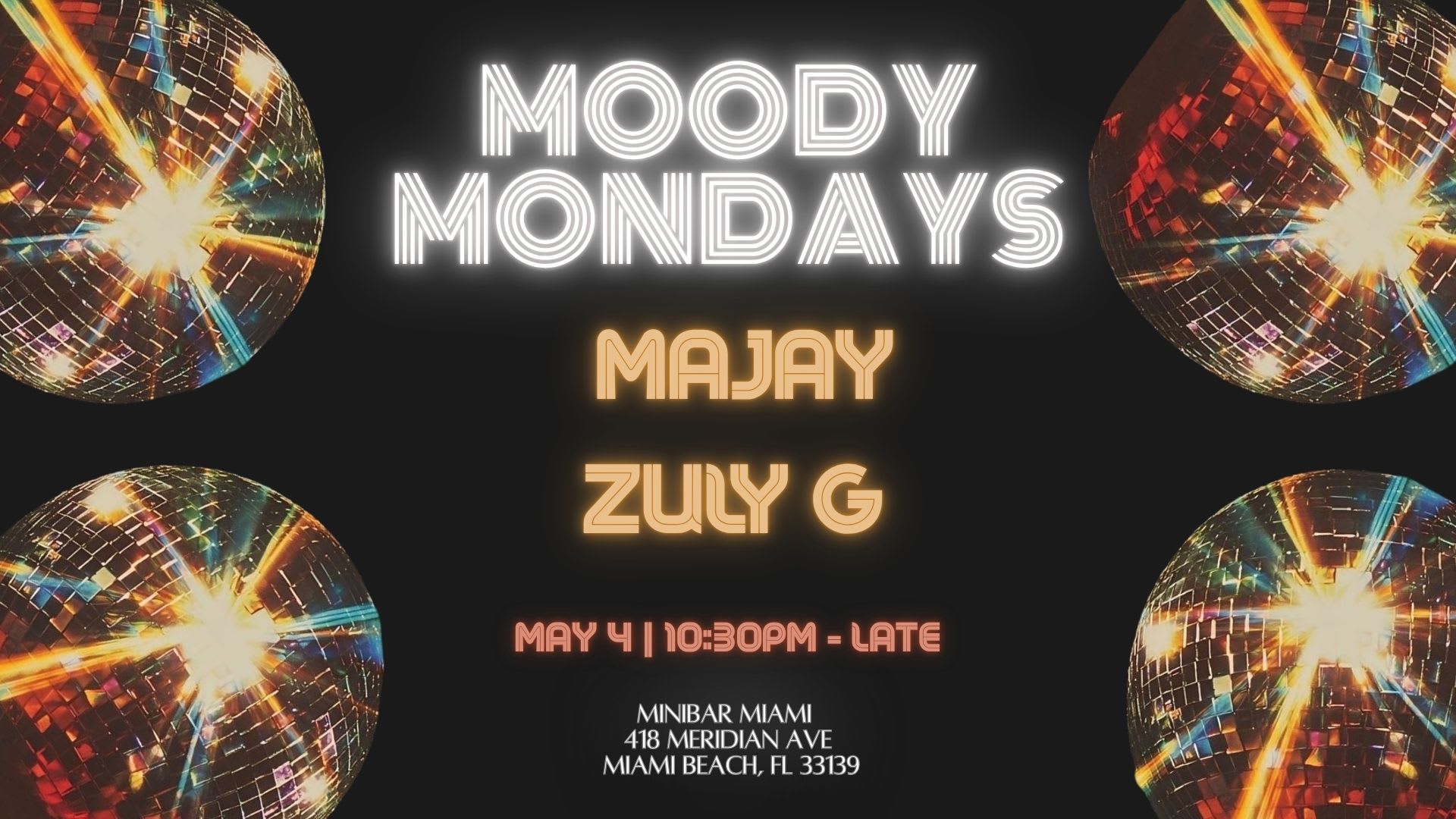 Moody Mondays At Minibar Miami Cover