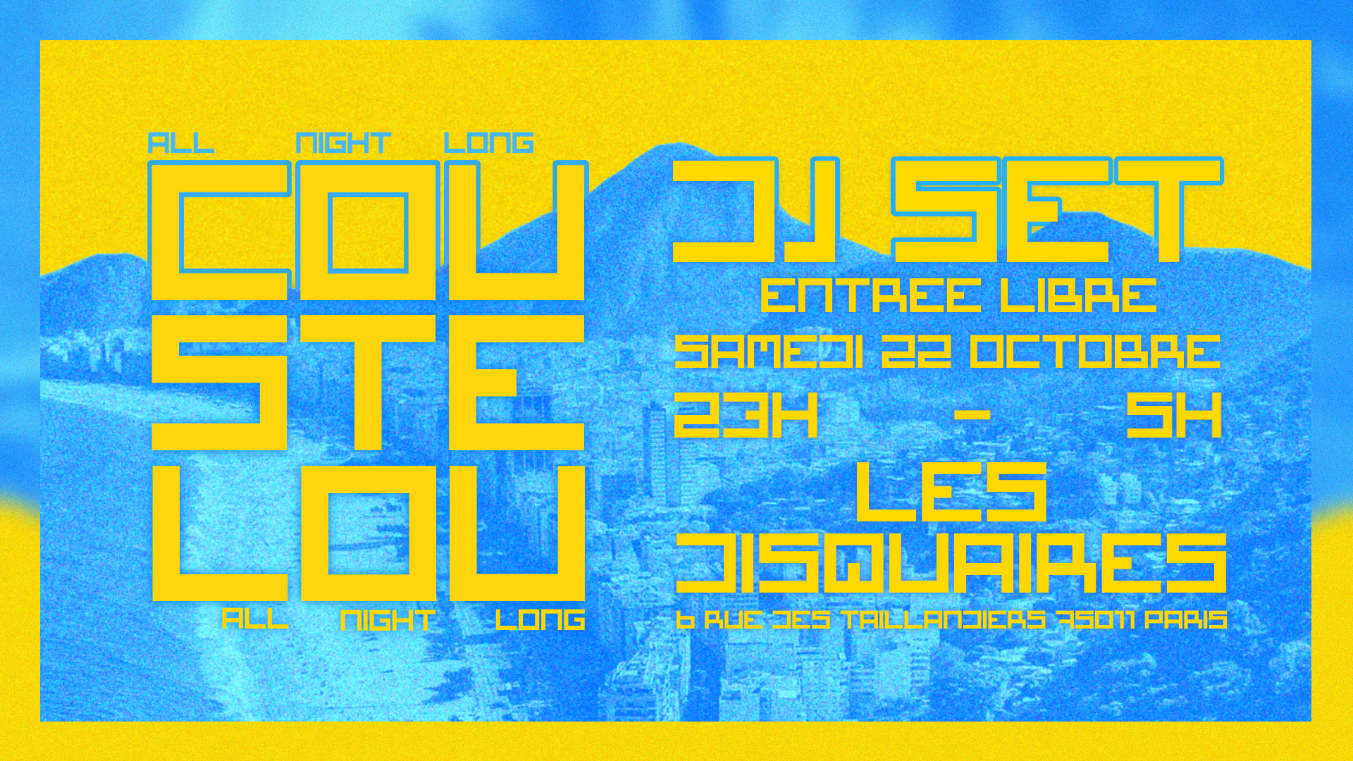 Coustelou All Night Long @Les Disquaires Cover