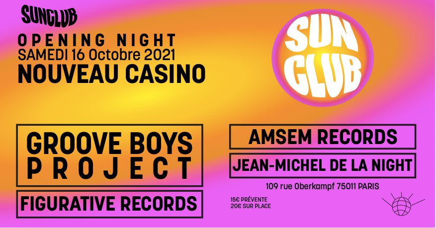 Sun Club : Opening Night Cover