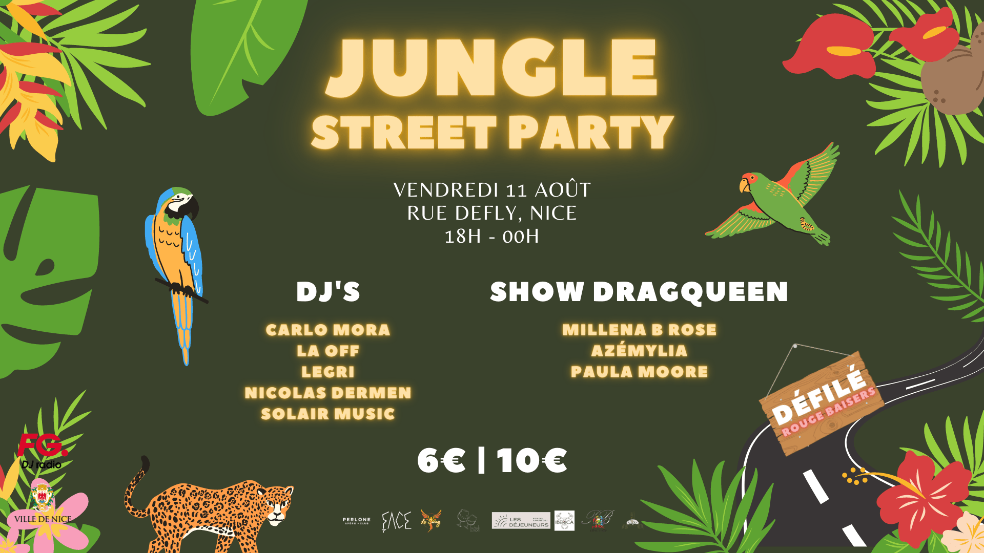 Jungle Street Party @ Rue Defly, Nice Cover