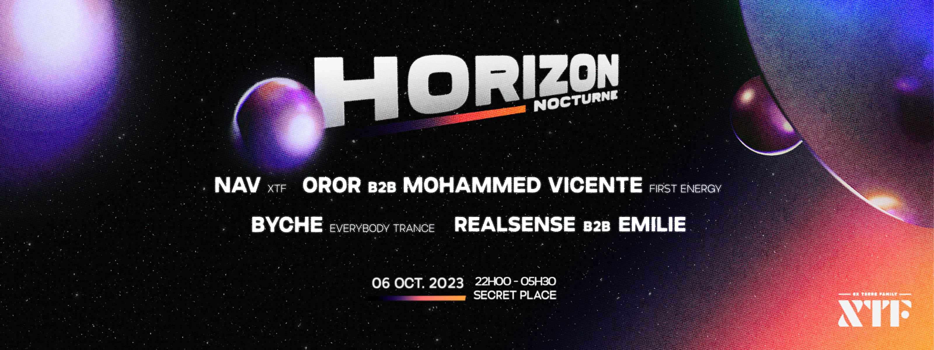 Horizon Nocturne : Byche, Oror B2b Mohammed Vicente, Nav... Cover