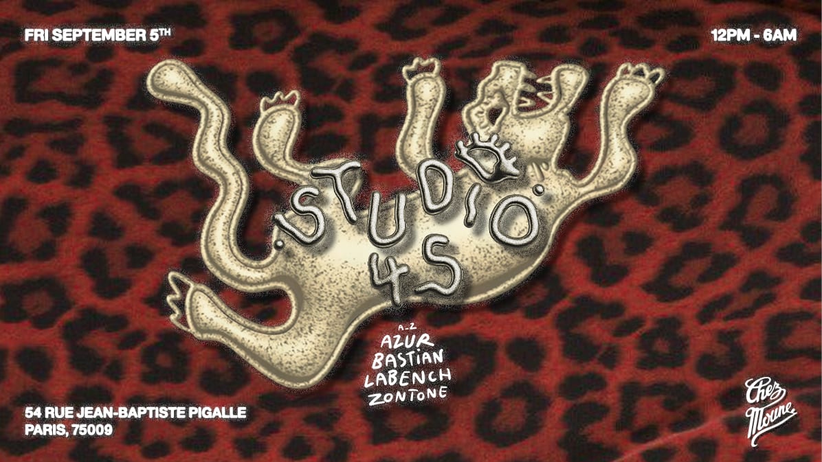 Studio 45 : Pre-Opening Party - Friday In Pigalle Cover