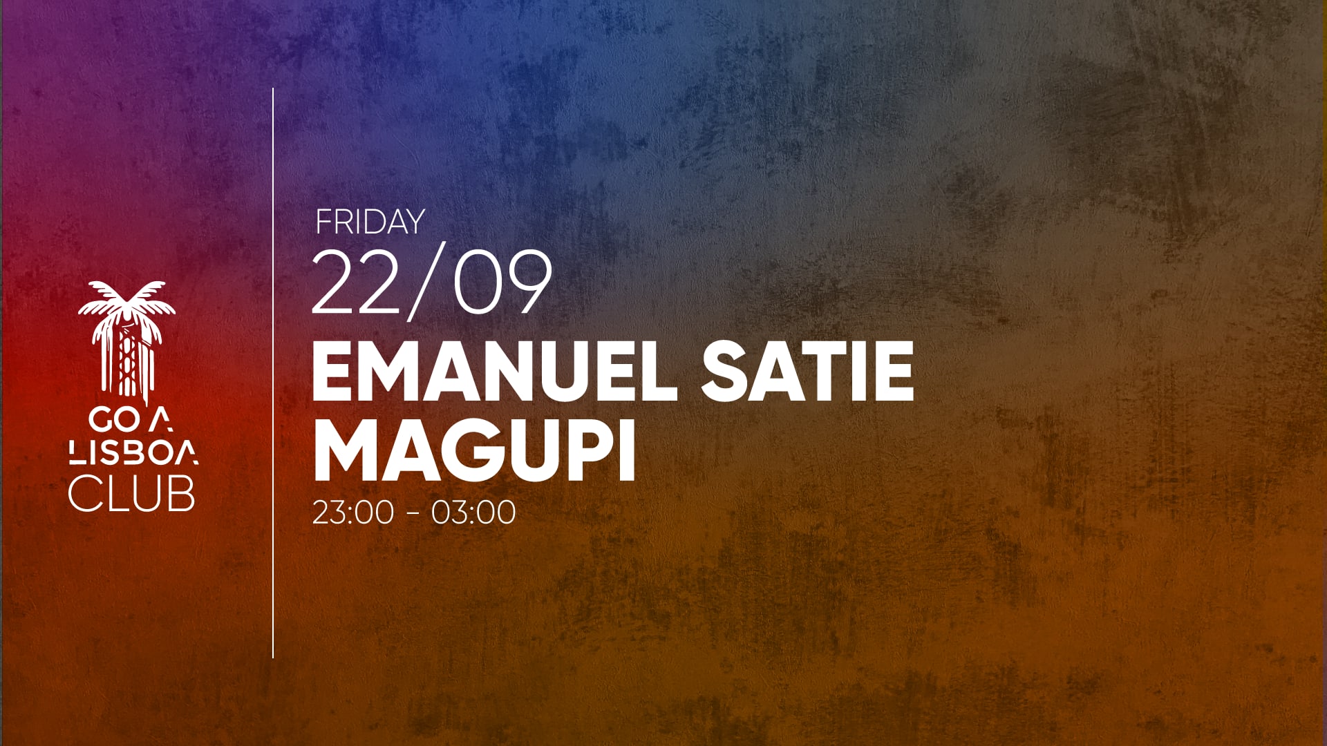Fri 22 Sept • Magupi & Emanuel Satie • Club • Cover