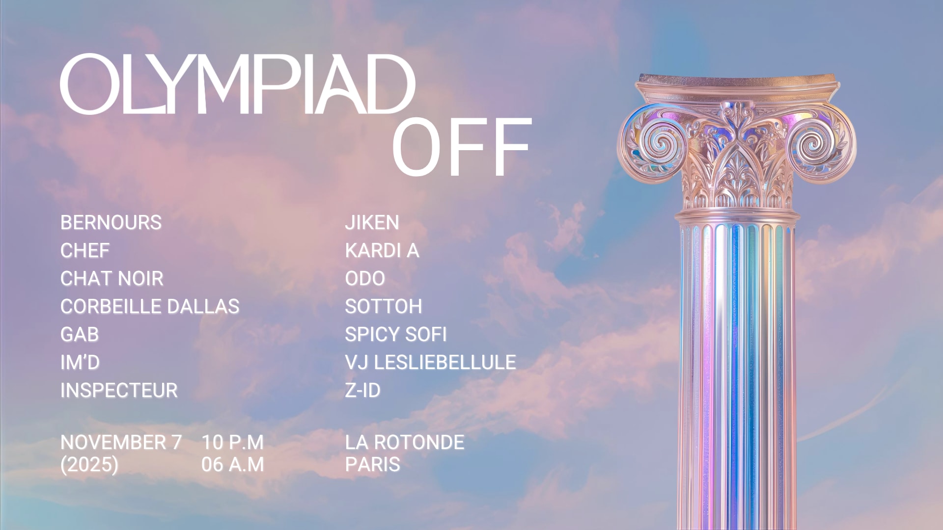 Olympiad Off @ La Rotonde Cover