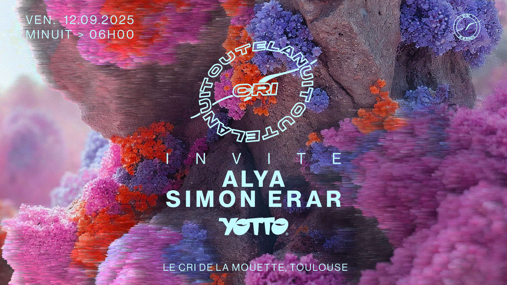 Cri Toute La Nuit Inv. Alya & Simon Erar (House To Techno) Cover