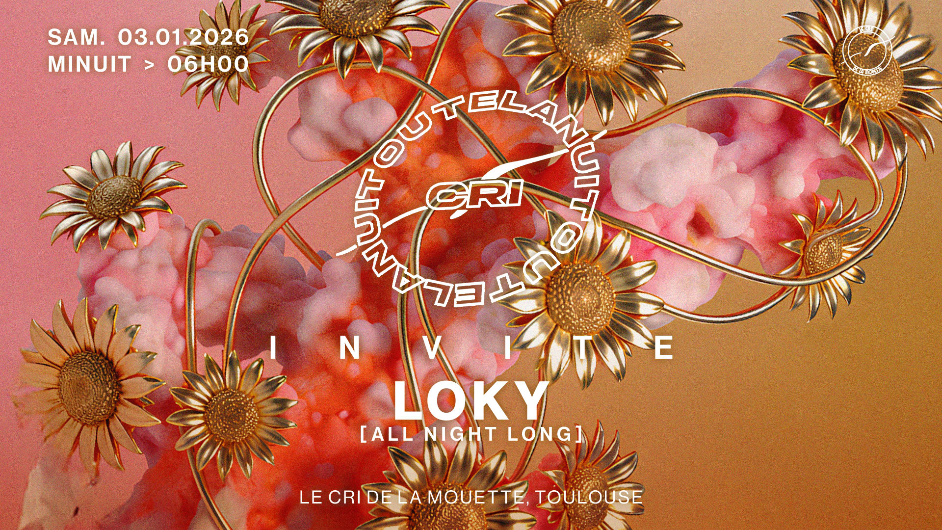 Cri Toute La Nuit Inv. Loky All Night Long (House To Techno) Cover