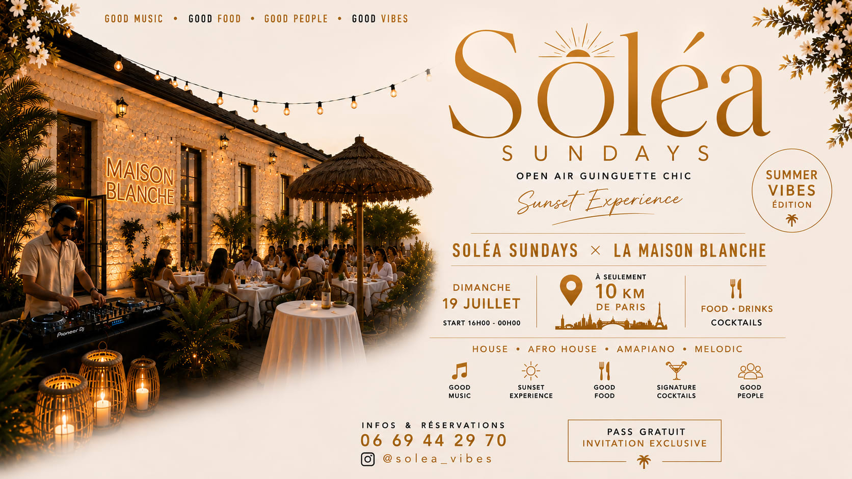 Soléa Sundays X La Maison Blanche Cover
