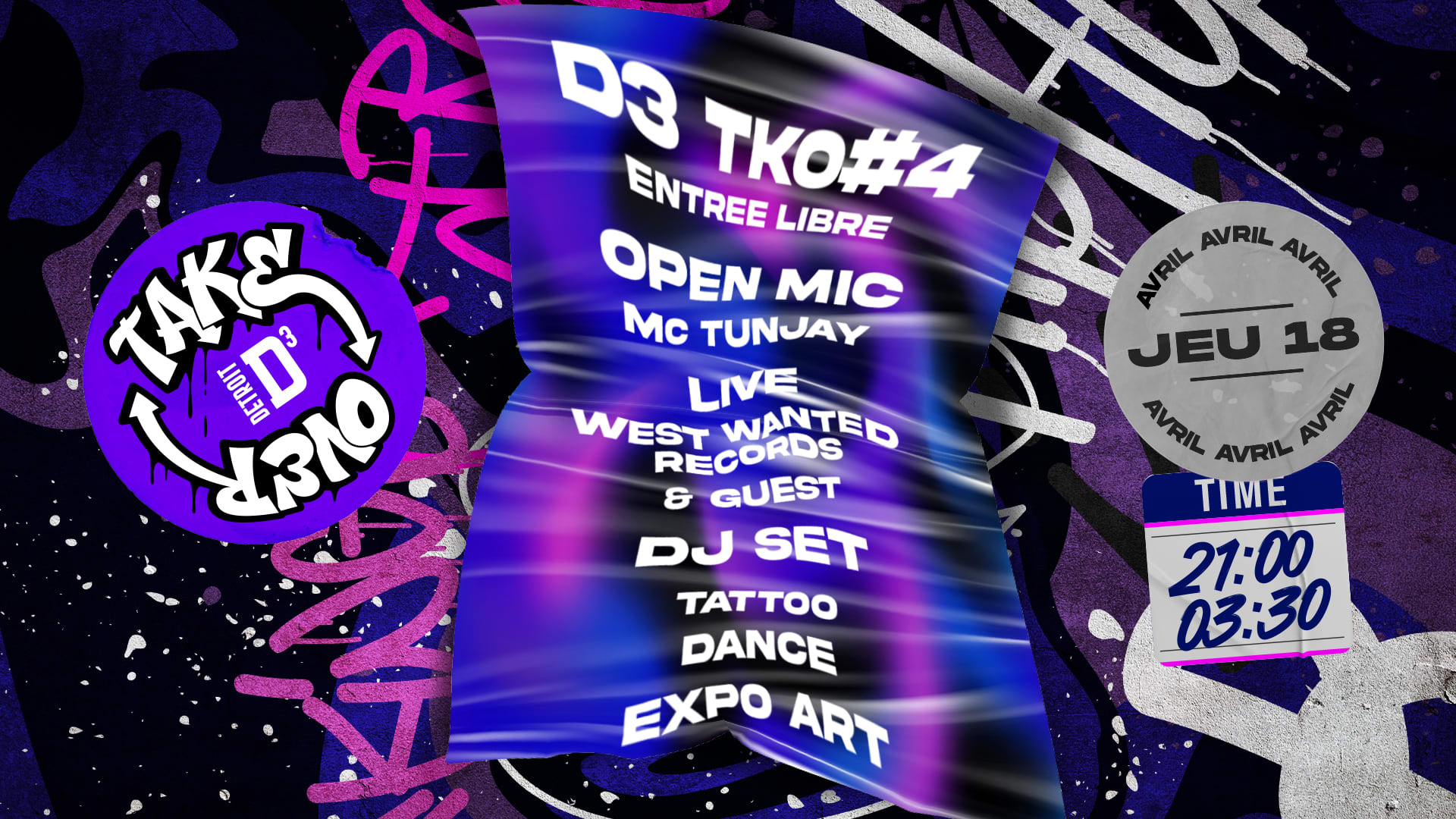 D3 Take Over - Jeu 18.04 Cover