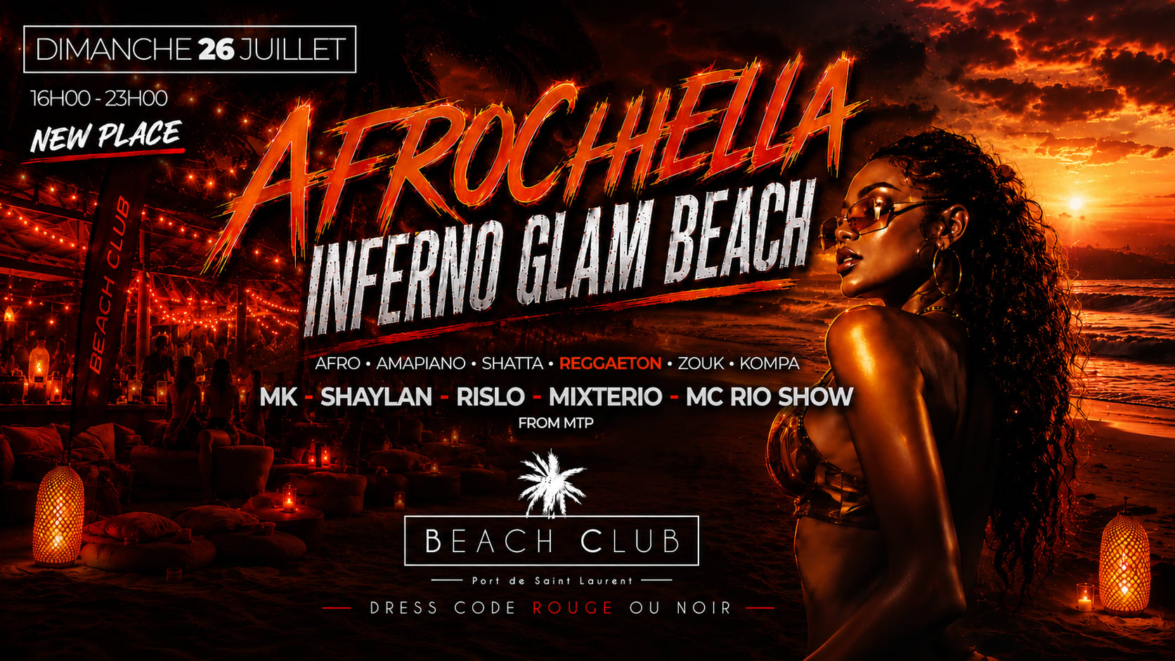 Afrochella: Inferno Glam Beach Cover