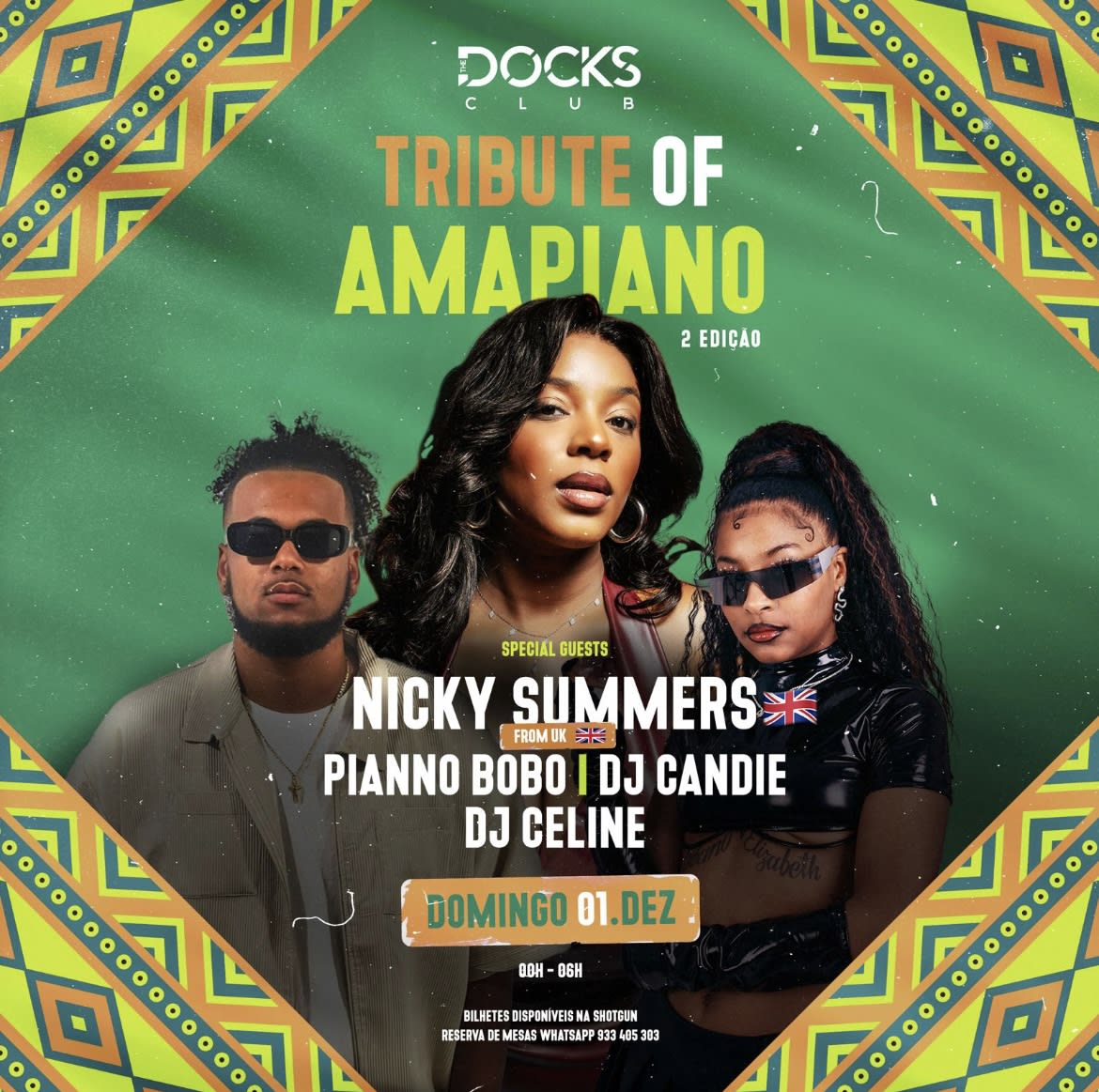 Tribute Of Amapiano (Club Edition) Docks Club • Dom 1 Dez Cover
