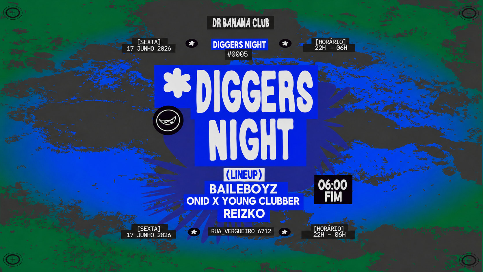 Dr Banana Club: Diggers Night X Banana Da Terra Cover
