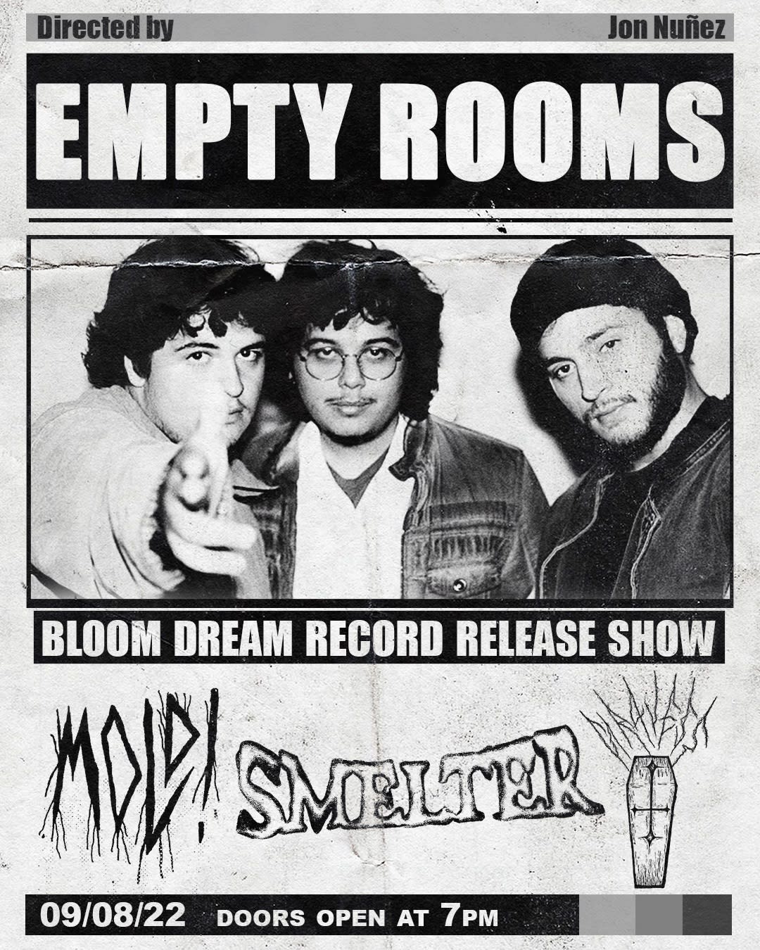 Empty Rooms Release Party Cover