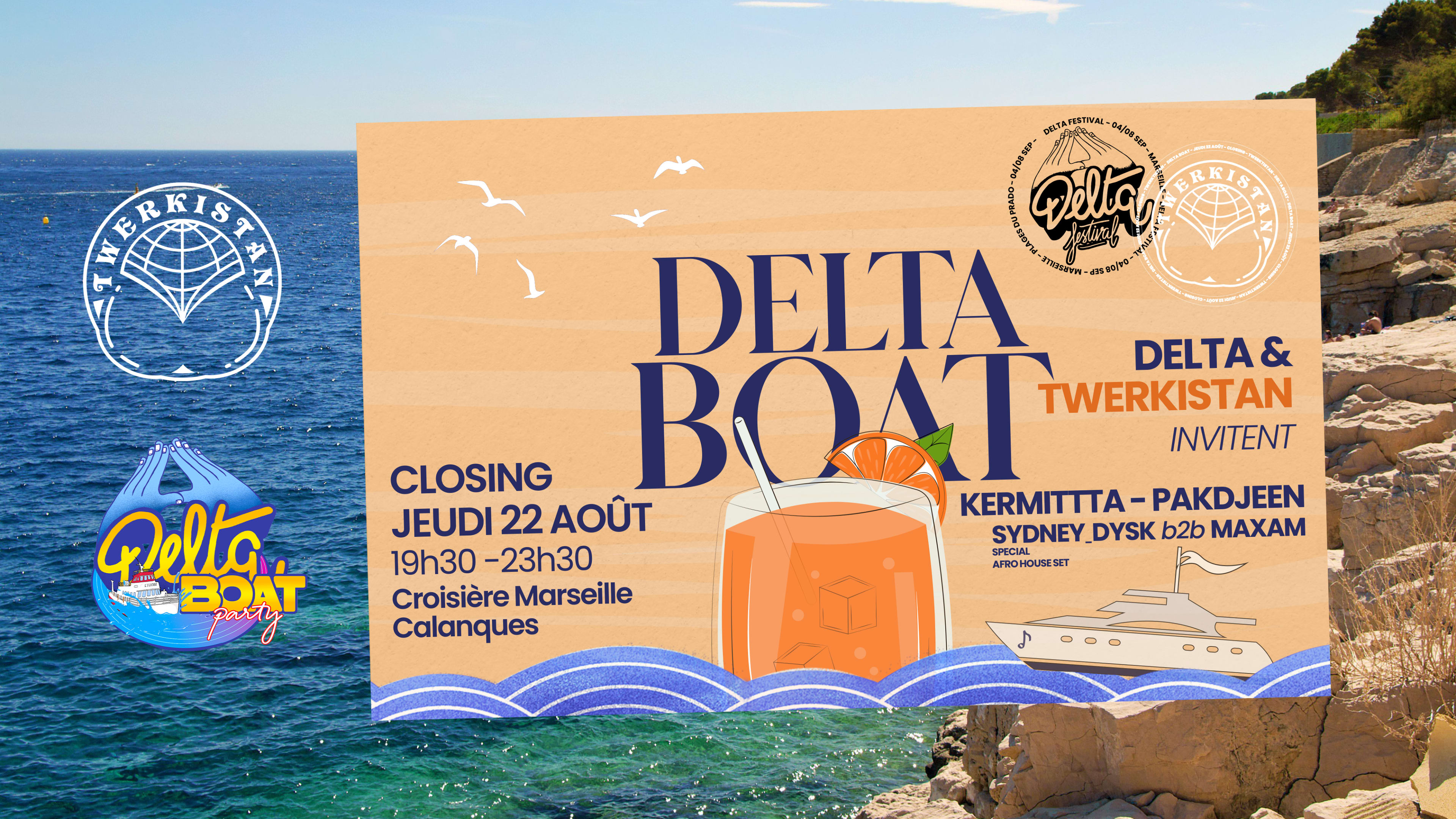 Closing Delta Boat Party X Twerkistan Cover