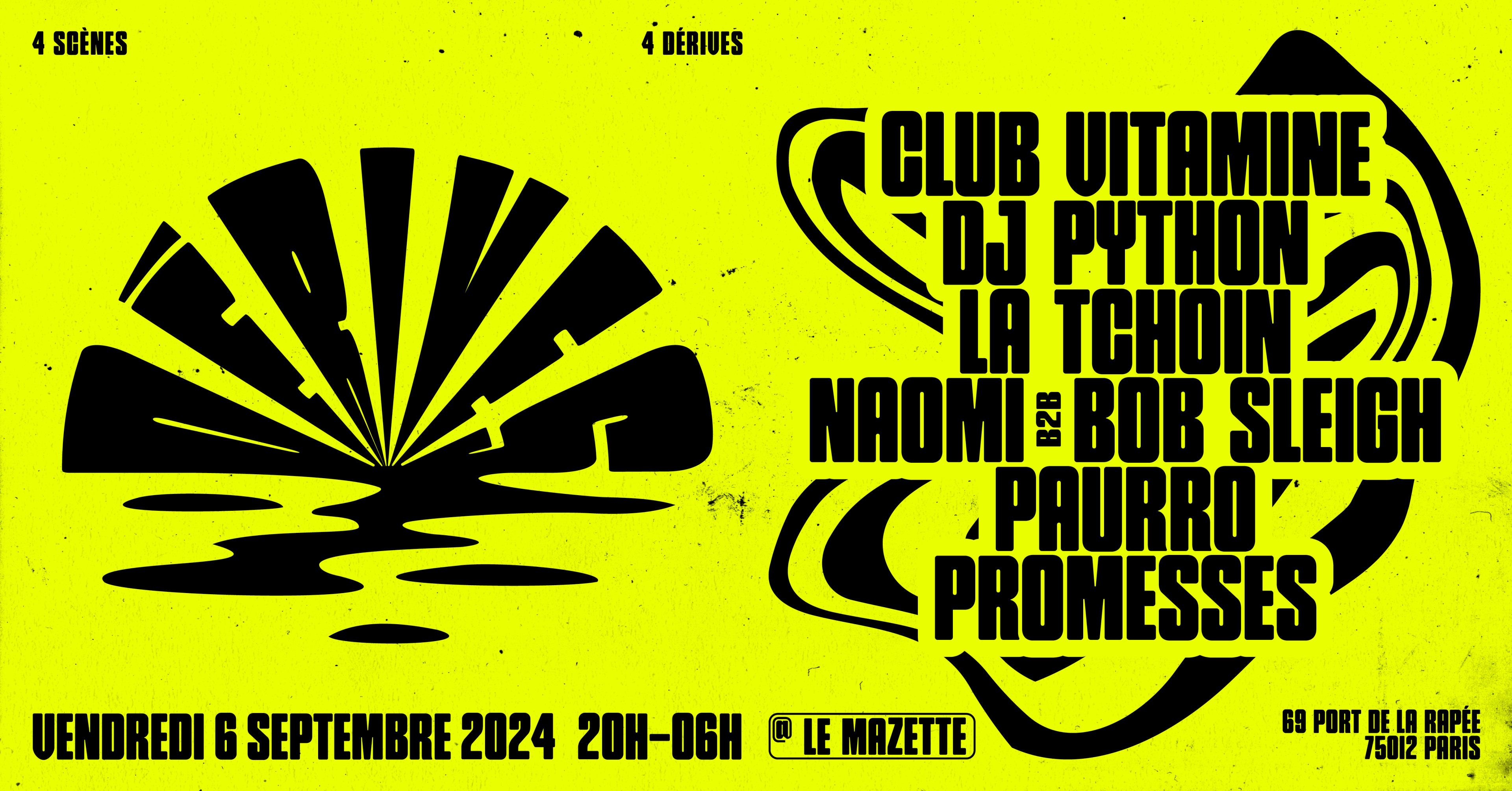 Dérives W/  Dj Python, Paurro, Naomi, Promesses Cover