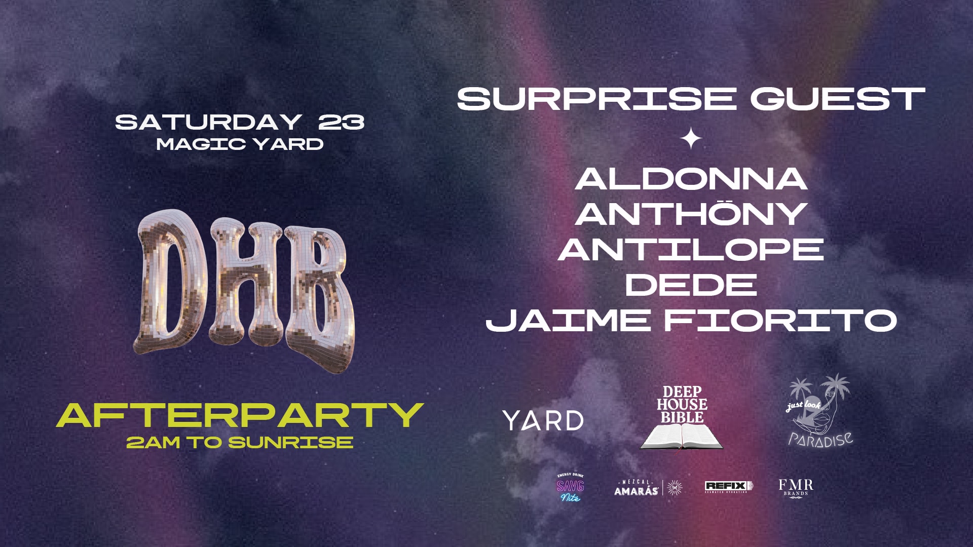 Dhb Afterparty @ Magic Yard Cover