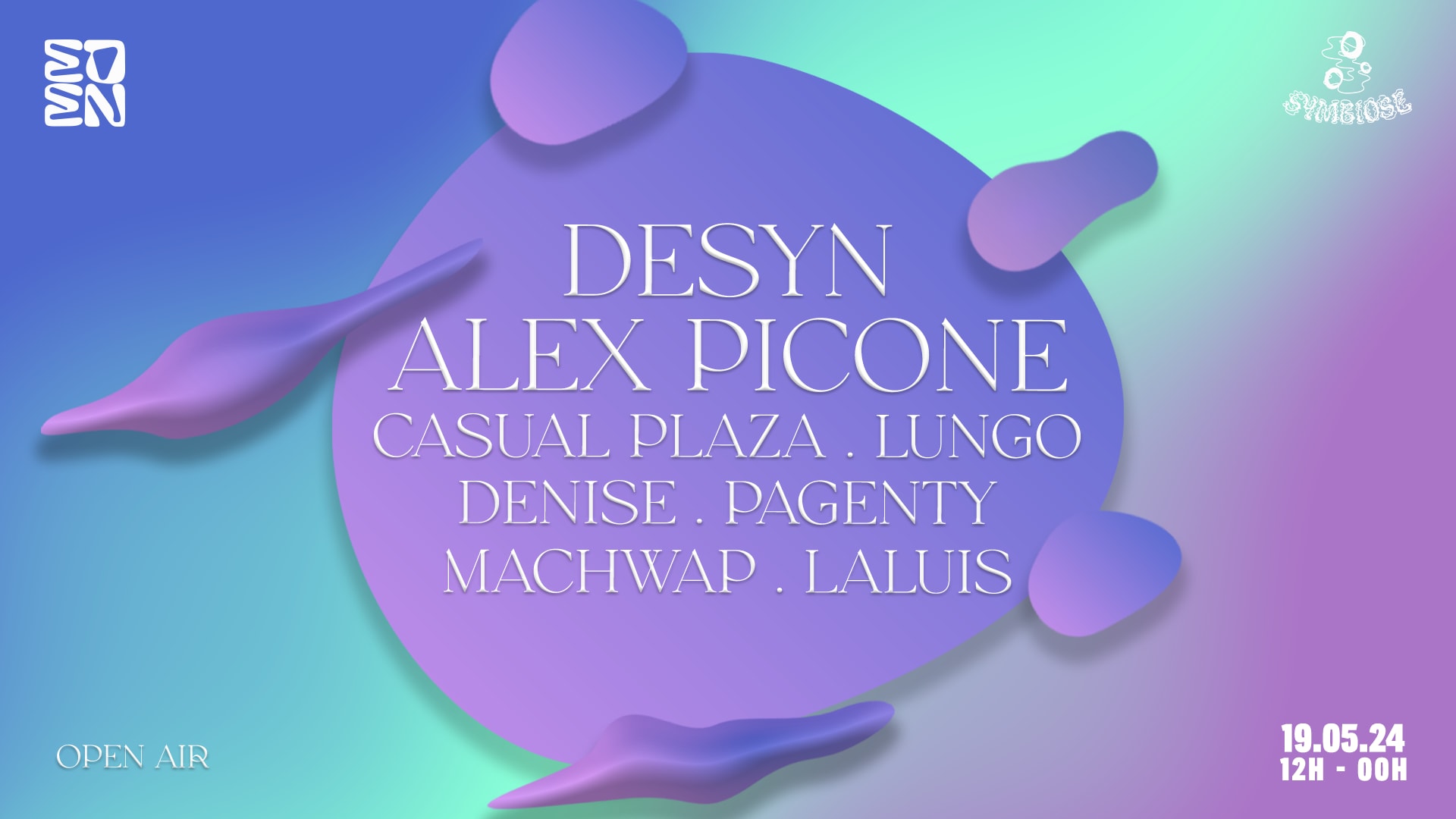 Symbiose X Eden : Desyn, Alex Picone & More Cover