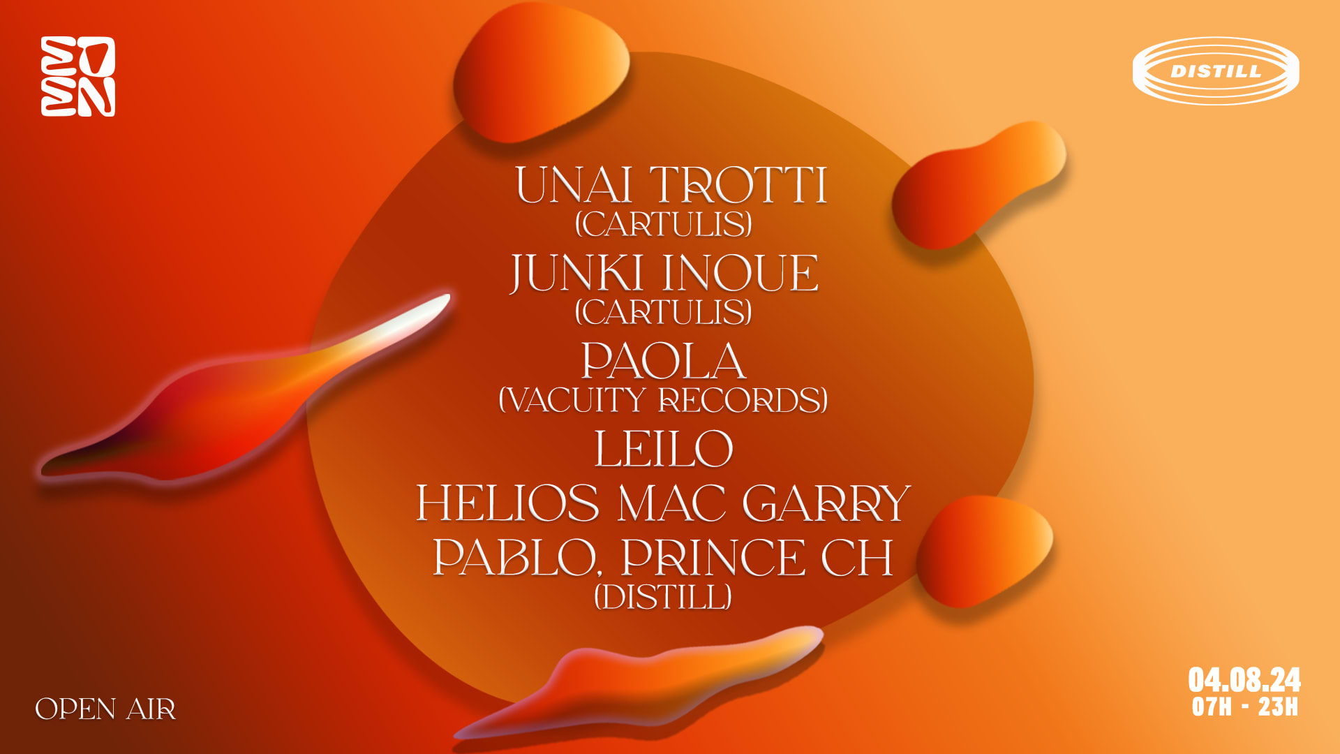 Distill X Eden Invite Unai Trotti, Junki Inoue + Friends Cover