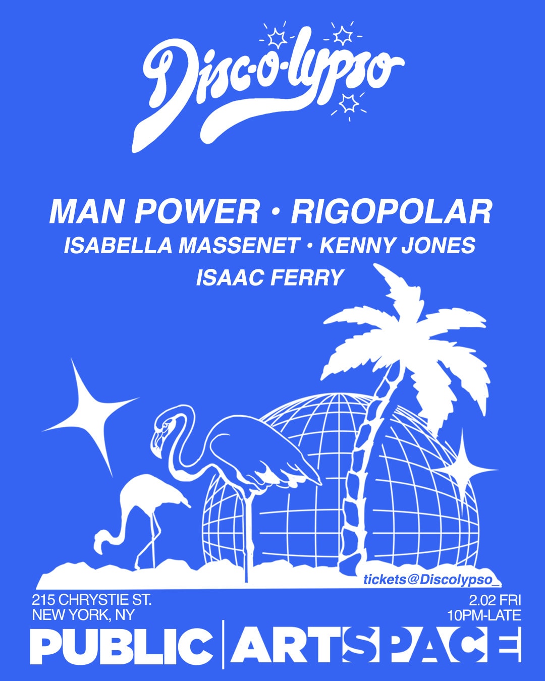 Discolypso Nyc: Man Power, Rigopolar, Isabella M, K Jones Cover