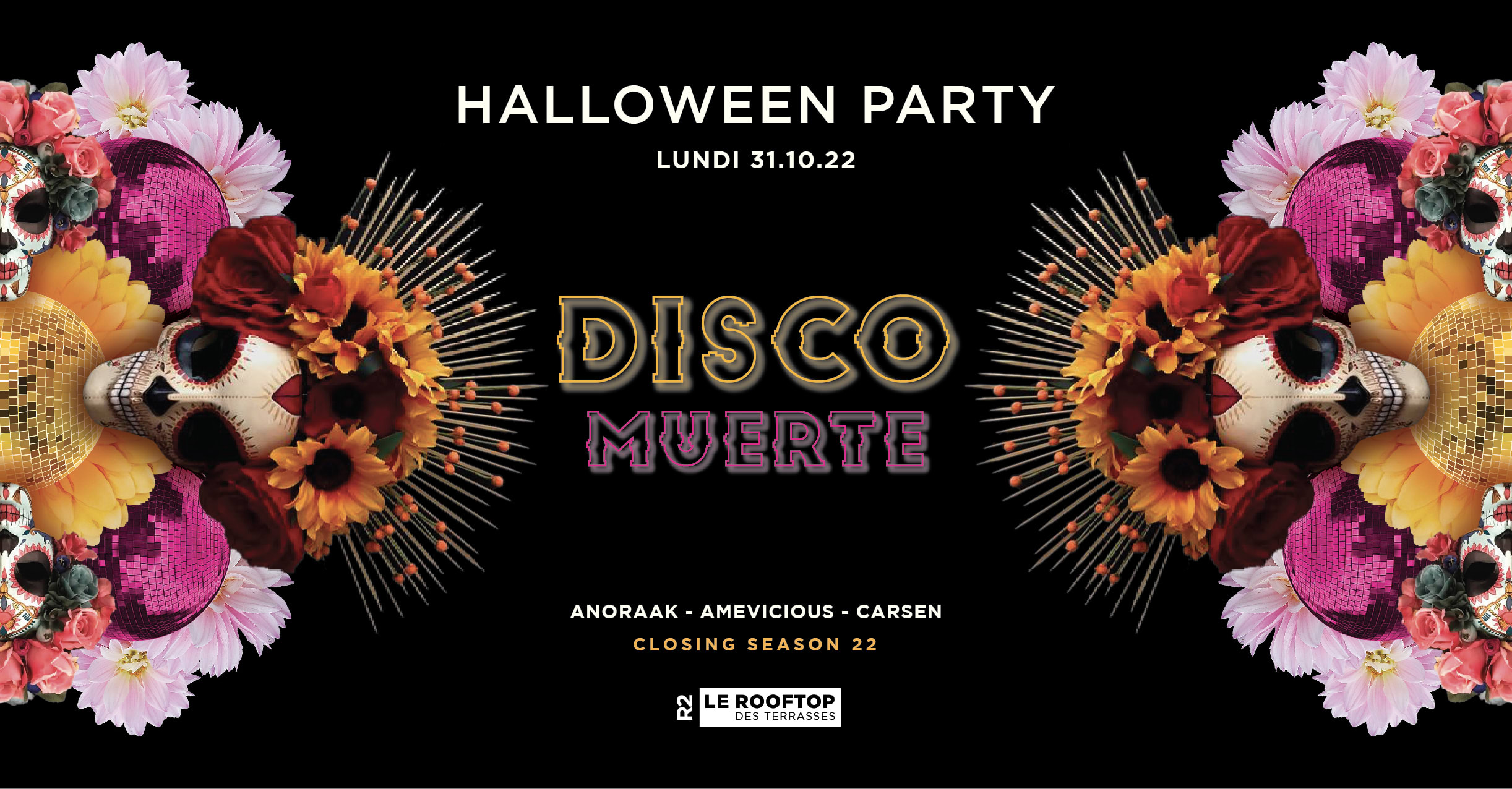 R2 Rooftop // Disco Muerte // Halloween Closing Party 2022 Cover