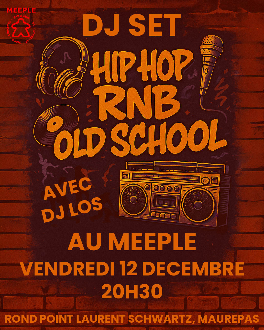 Soirée Hip-Hop & Rnb Old School Au Meeple Cover