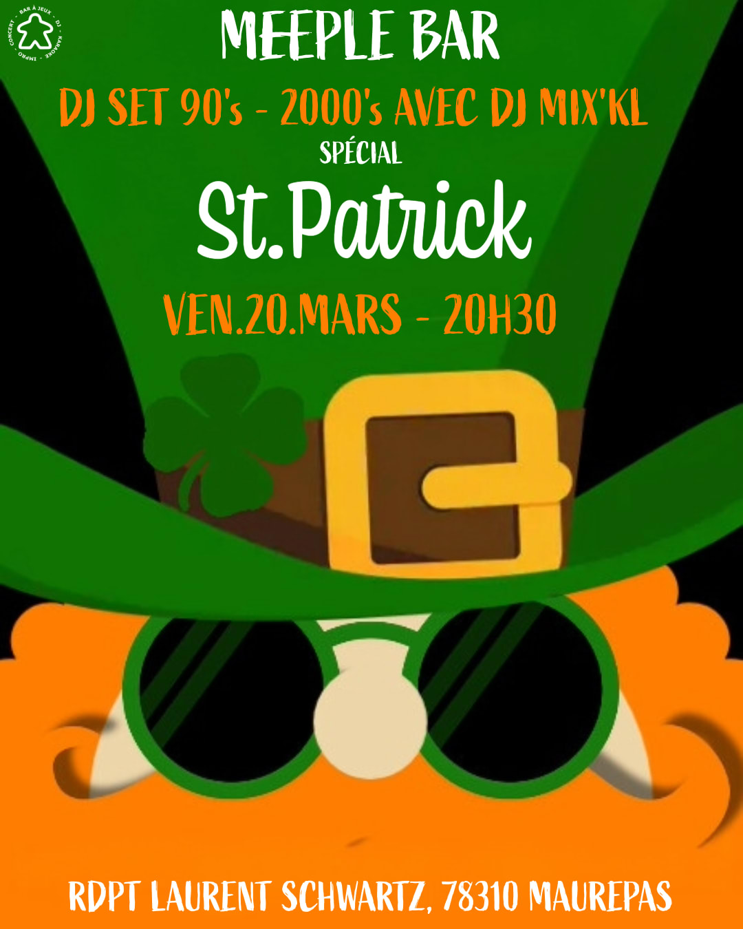 Dj Set 90's - 2000's Spécial St-Patrick Au Meeple Cover