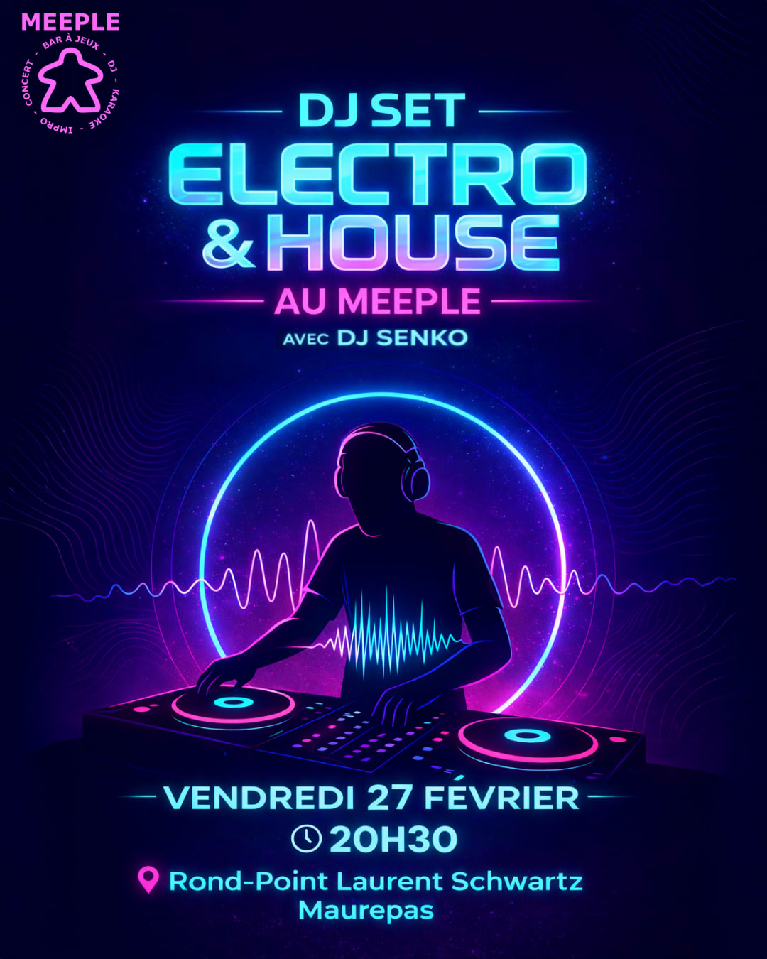 Dj Set Electro & House Au Meeple - Vendredi 27 Février Cover