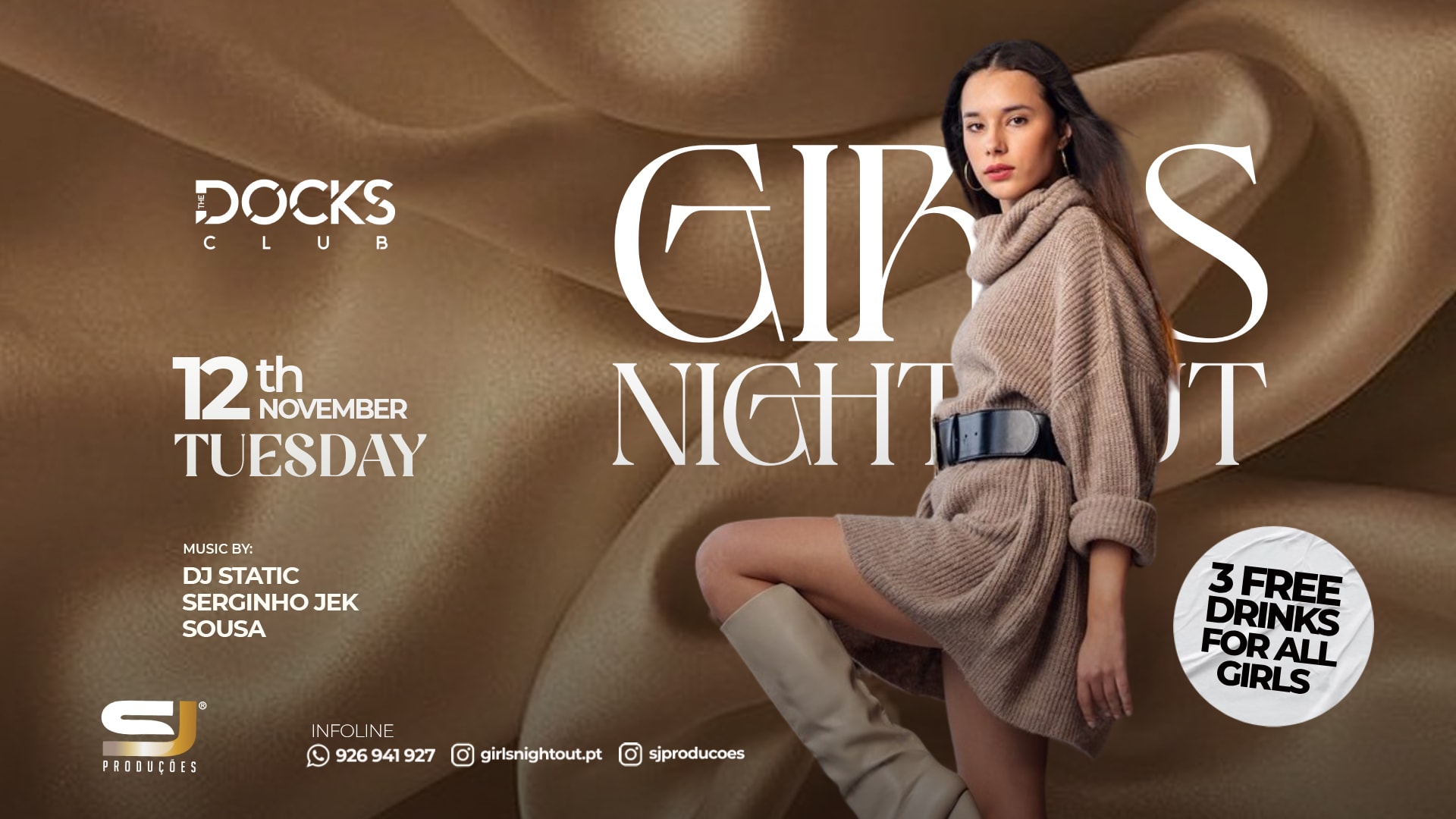 The Docks Club - 3 Free Drinks For All Girls Cover